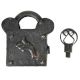 Iron Lock and Key Old Vintage Useful Home Collectible